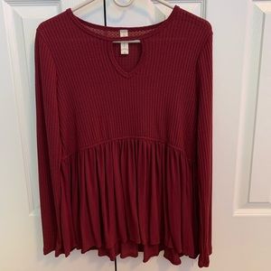 maroon altar’d state top